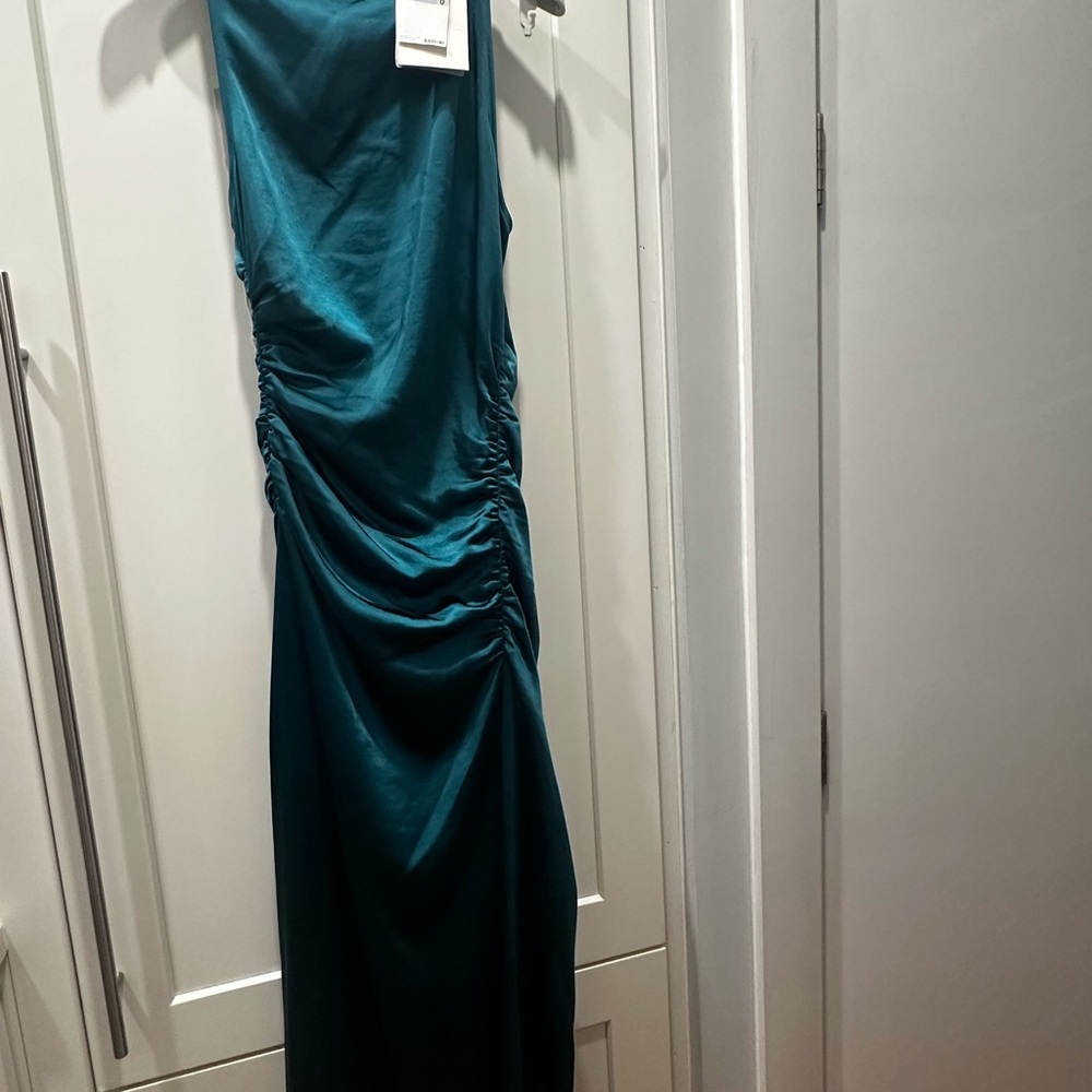 A.L.C. Inez Satin Halter Dress